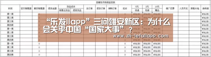 “乐发llapp”三问雄安新区:为什么会关乎中国“国家大事”?(图4) 乐发llapp